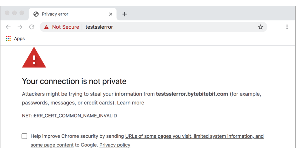 Visiting website over insecure HTTP protocol - Google Chrome