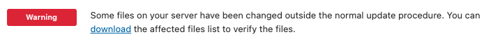 Really Simple SSL - File Change Detection - Notice about file changes
